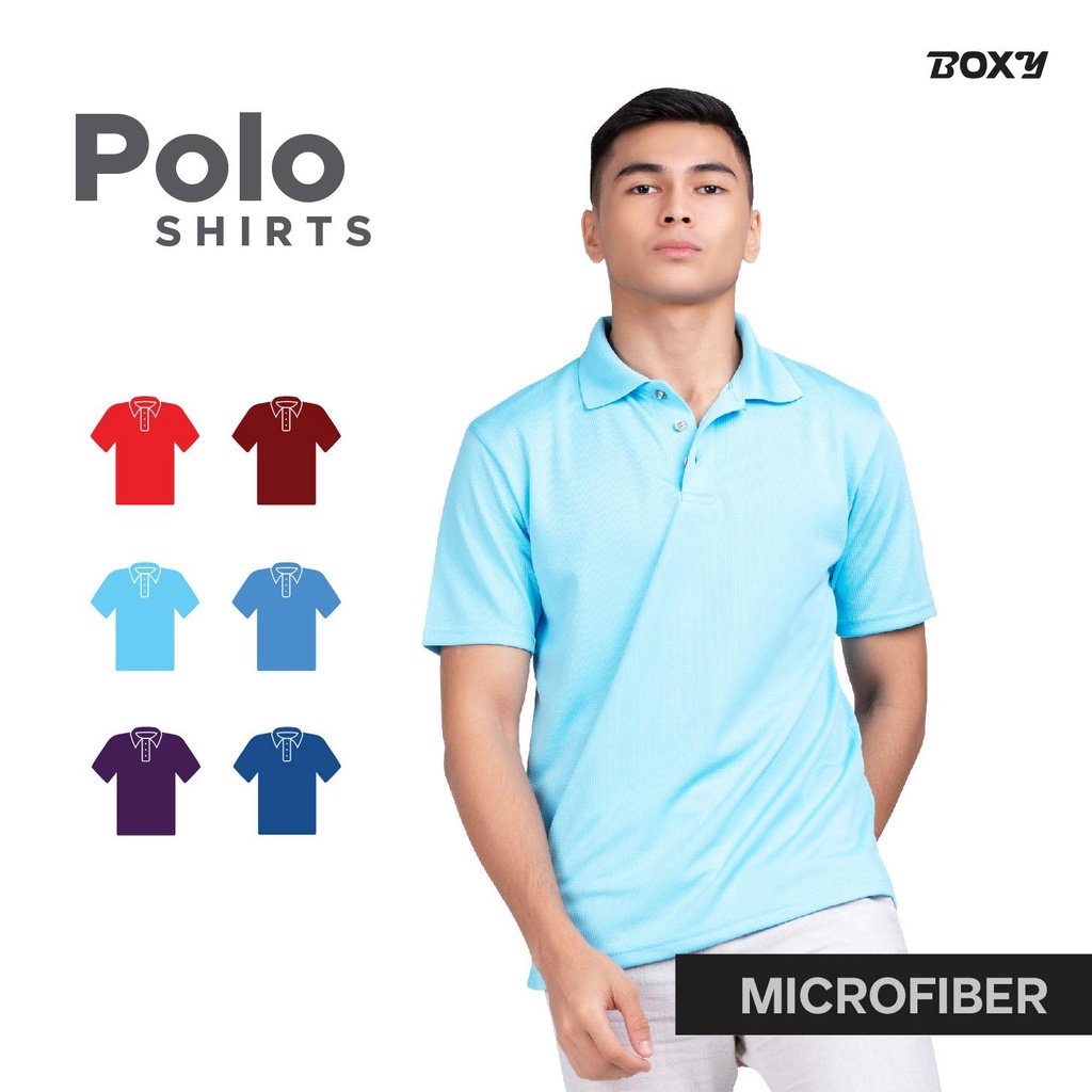 Boxy Microfiber Dri Fit Polo Shirt | Shopee Singapore