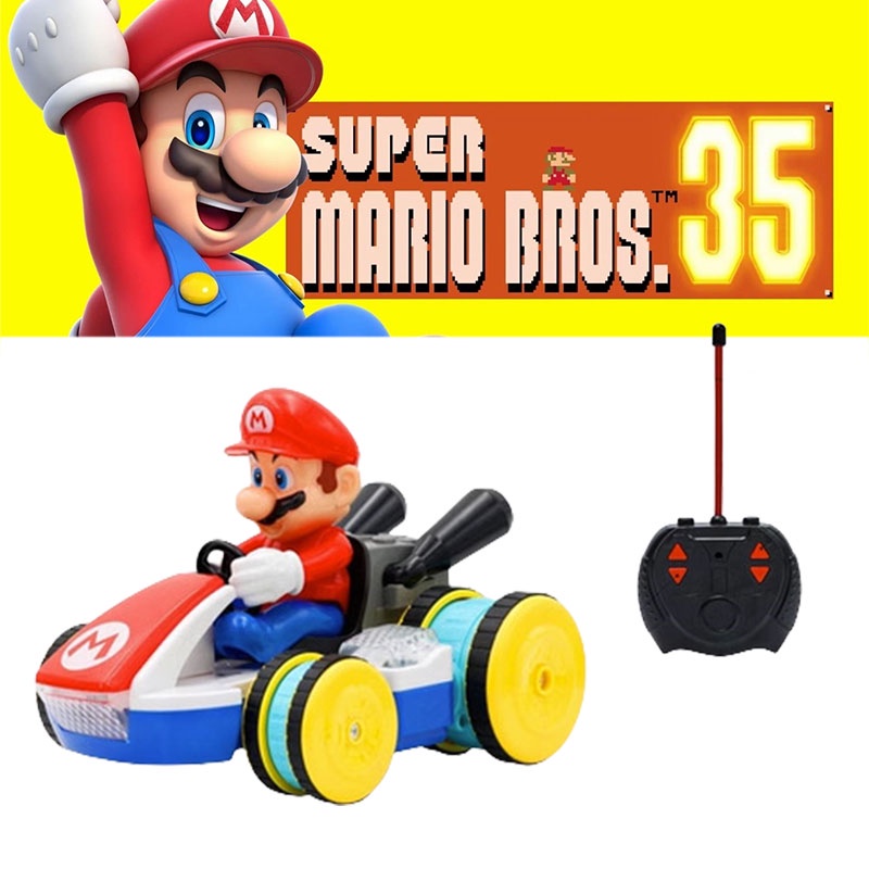 Mario Kart Remote Control Car Mesmerizing Stunt Vehicle With Shining Light Effects And Melodic