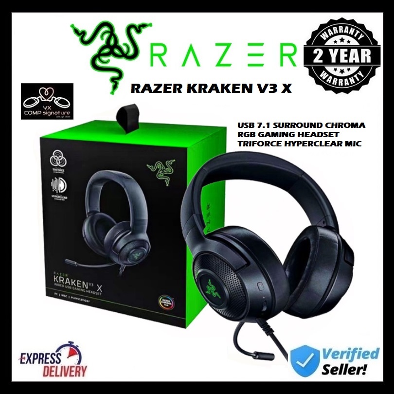 Razer Kraken V3 X - Wired USB Gaming Headset - FRML Packaging