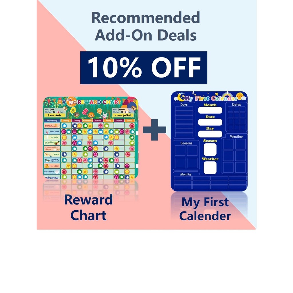 Colorful 2in1 Reward Chart / Magnetic Board for Kids /Reward Points for ...