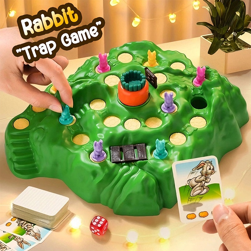 🔥Ship 24H🔥Rabbit Trap Board Game Bunny Trap Game For Kids Fun Family