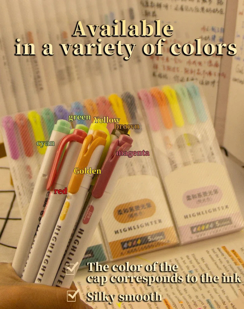 5/15/25 Colors Double Headed Highlighter Pen Set Fluorescent Drawing ...