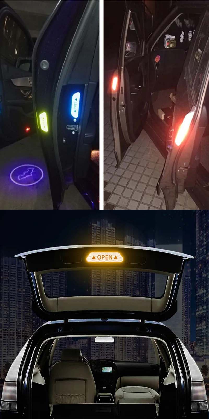 10pcs Car Reflective Arrow Sign Sticker - Night Driving Safety ...