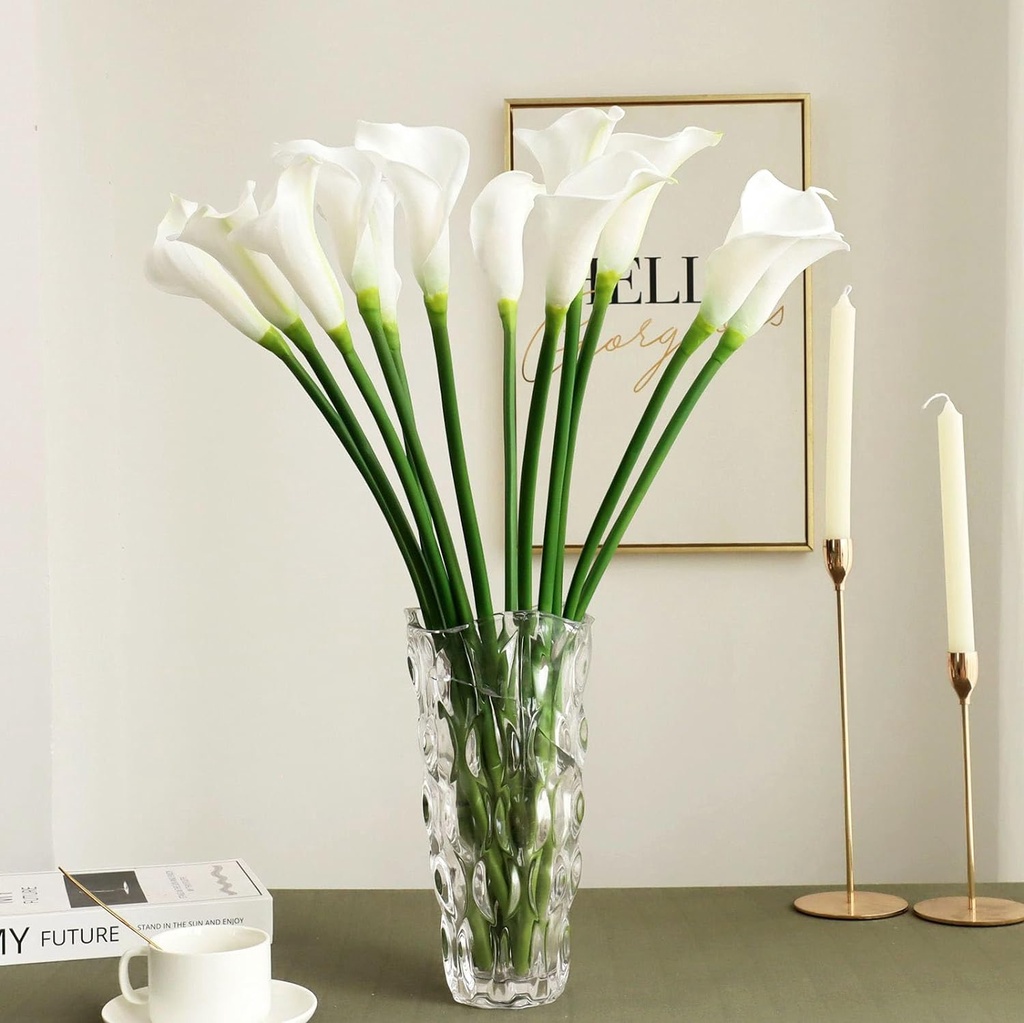 Calla Lily Artificial Flowers 62cm Long Stem Real Tounch Fake Flowers