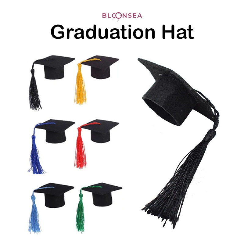 Mini Graduation Hat Bear Dr. Plush Cap Mortarboard Convocation Trencher ...