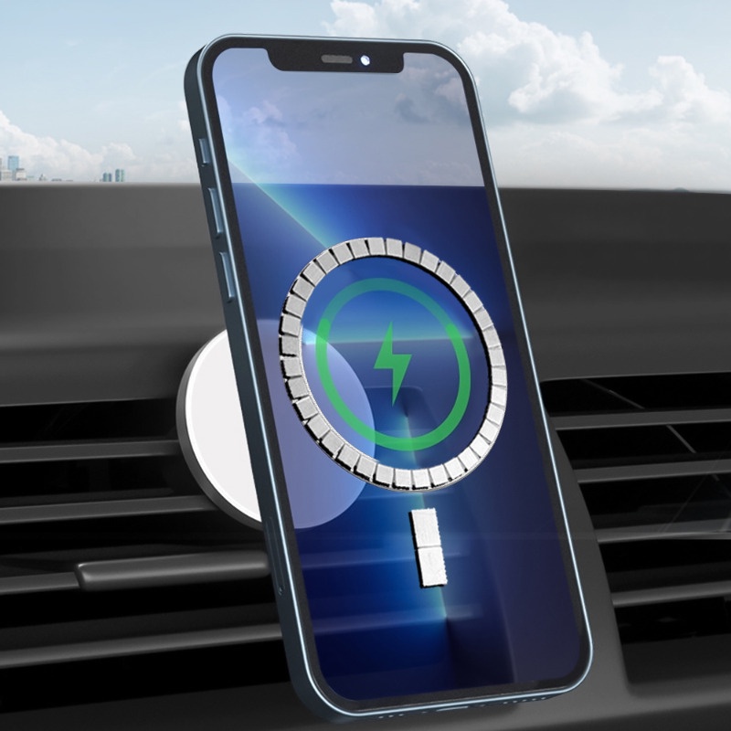 Fast Charging Magnetic Metal Ring- Universal Wireless Charging Magnetic ...