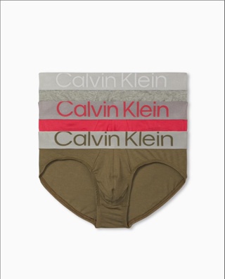New Boy's CALVIN KLEIN Grey Set Of 3 Briefs size S