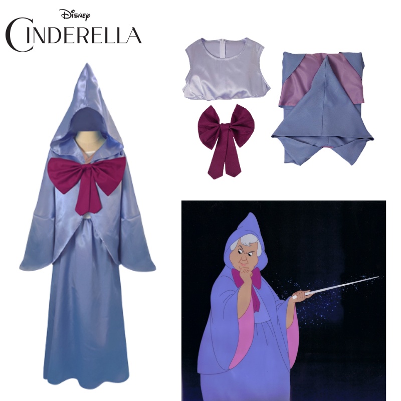 Authentic Design Cinderella Fairy Godmother Cosplay Costume Outfits