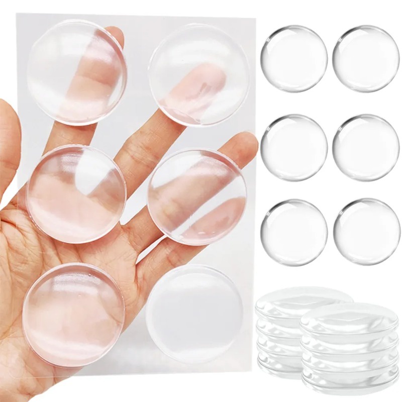 6/10/50Pcs Large Transparent Anti-collision Silencer Buffer Pad / Round ...