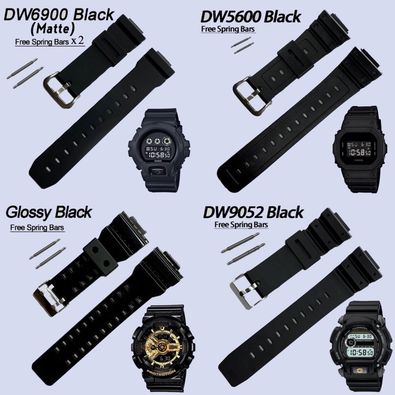 GShock Watch Strap DW5600 DW6900 DW9052 GA110 Band Jam G shock Bracelet strap dw 5600 dw 6900 band 5600 6900 g Shopee Singapore