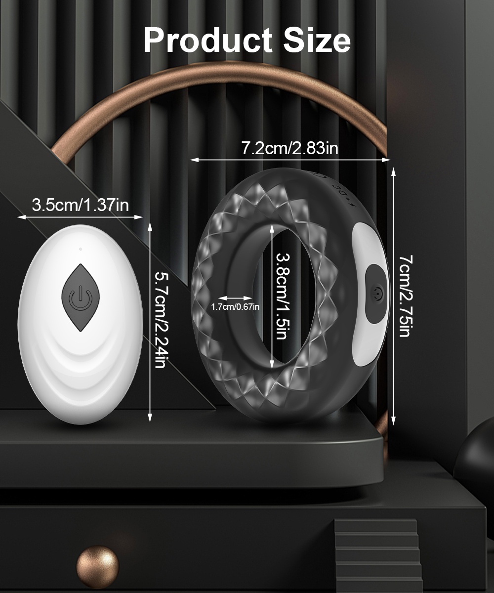 Remote Control Cock Ring Vibrator for Men Remote Control Penis Rings ...