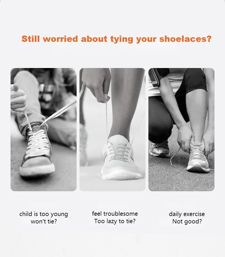 Photo inspiration: Gallery Detail: 8Mm No Tie Shoelaces For Shoes New Flat Elastic Laces