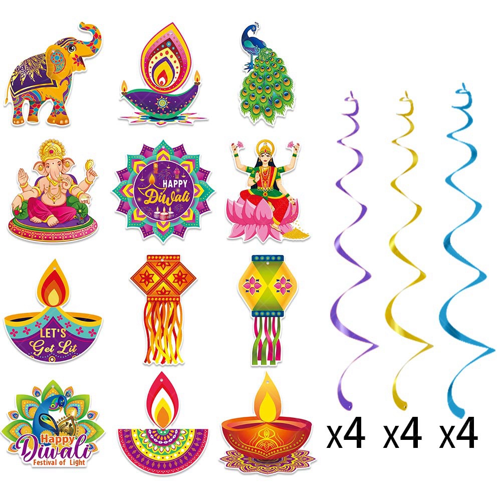 Diwali Spiral Hanging Charm Deepavali Festival Gift Deepavali Wall ...