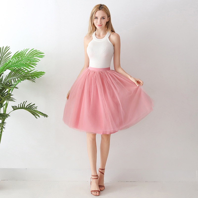 Elastic waist tulle clearance skirt