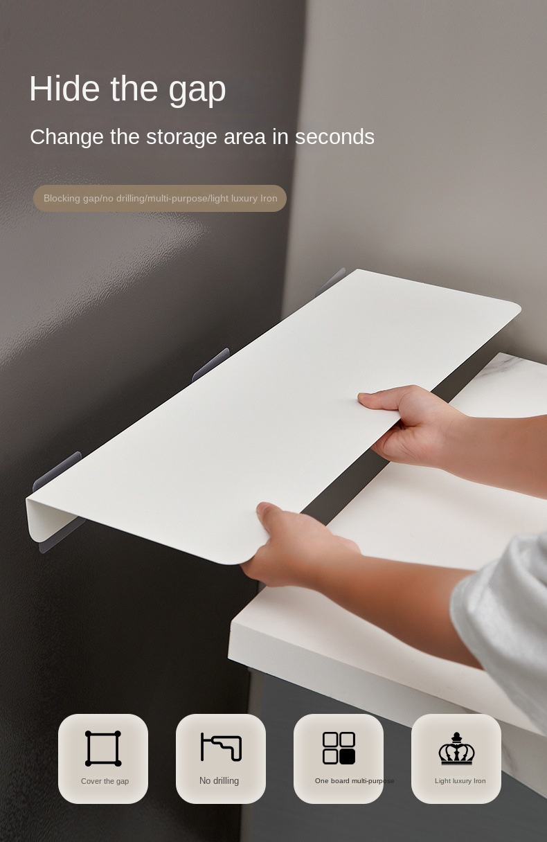 Kitchen Countertop Extension Board Gap Board Wall Perforation-Free ...