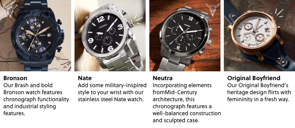Fossil Nate Chronograph Watch JR1401 Shopee Singapore