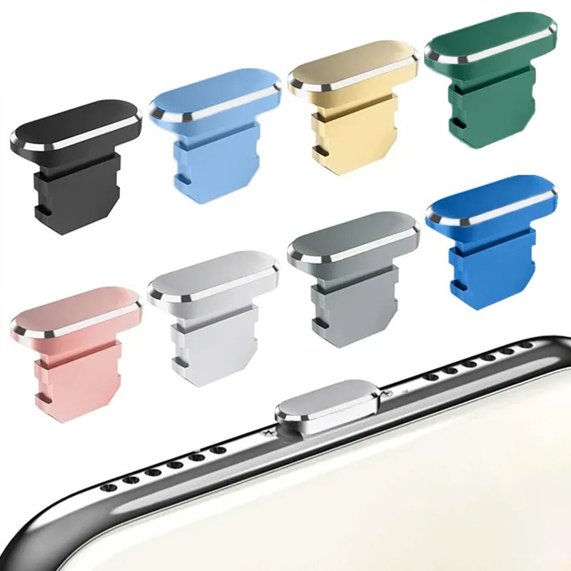 [Wholesale Price]Colorful Phone Charging Port Dust Cover / Metal USB C ...