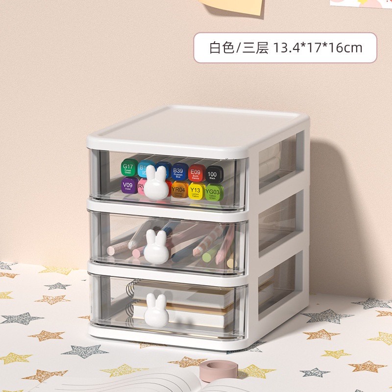 TURTLE Cute Rabbit Desk Drawer Storage Box Desk Organizer for ...