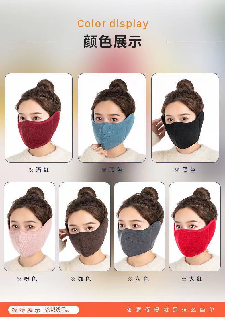 Adult unisex Riding windproof mask Ear protection against cold, dust ...