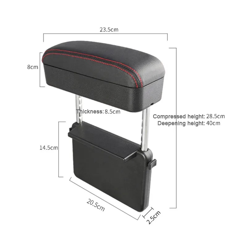 TDLV 1PCS Car Multifunctional Armrest Box Pad Car Extended Telescopic ...