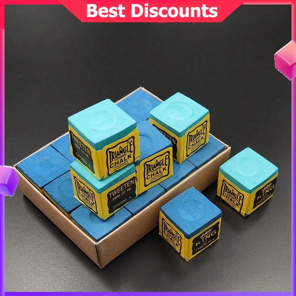 3pcs Pool Cue Tip Chalk Snooker Billiard Cue Stick Noslip Chalk