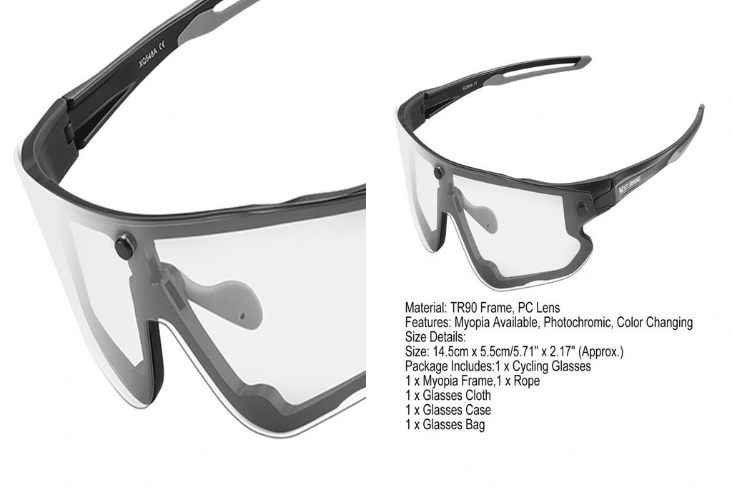 1 Set High Toughness Frames Cycling Glasses for Outdoor Outdoor Cycling