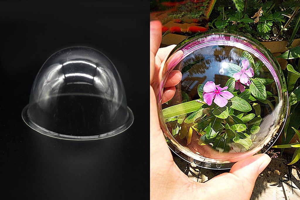 oc 10Pcs 9/12/16cm Hemisphere Dome Covers Globe Half Round Clear Bottle ...