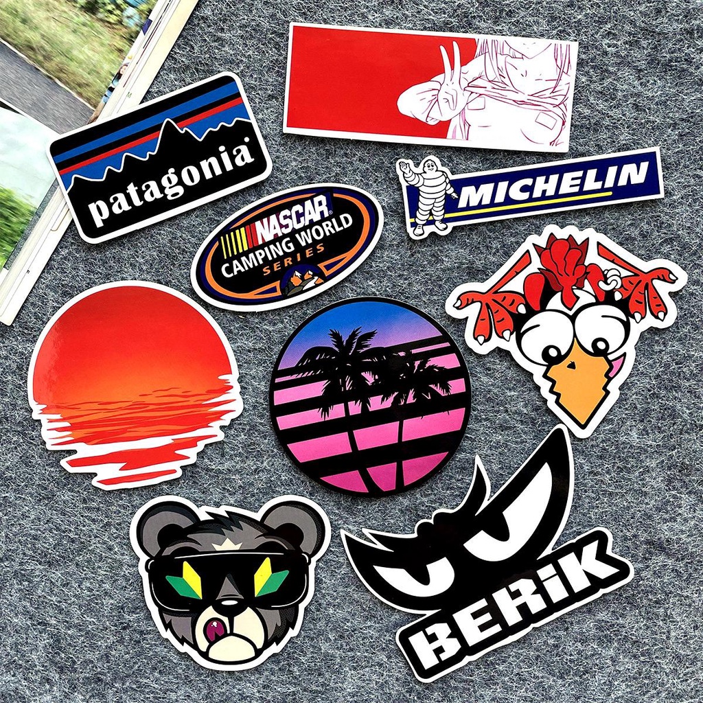 40Pcs JDM Helmet Decals Pers Japanese Modified Stickers Waterproof ...