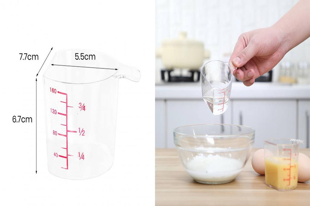 mooncute| Small Measuring Cup with Milliliter Markings Perfectly Cooked ...