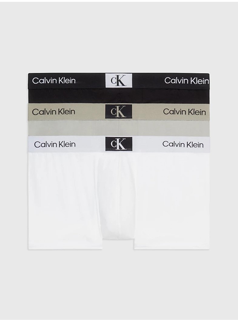 K10 CALVIN KLEIN 3 PACK LOW RISE TRUNKS SIZE M CK96 BLACK