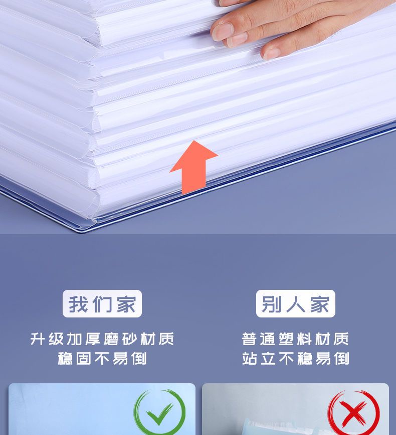 File Holder Retractable Vertical Folder Large Capacity Student Test ...