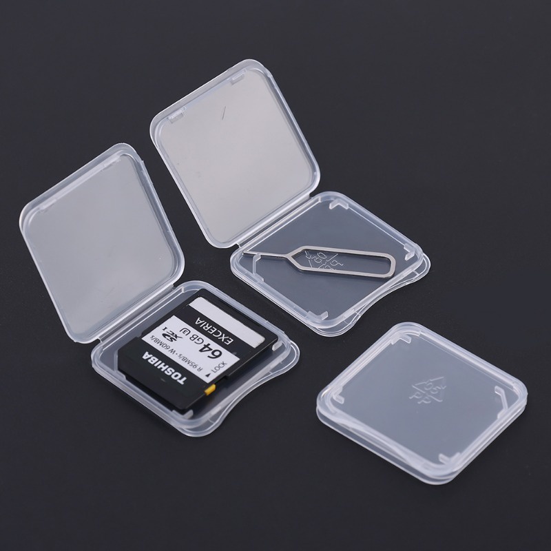 8 in 1 Micro SD Memory Card Storage Box / Travel Portable Anti-shock ...