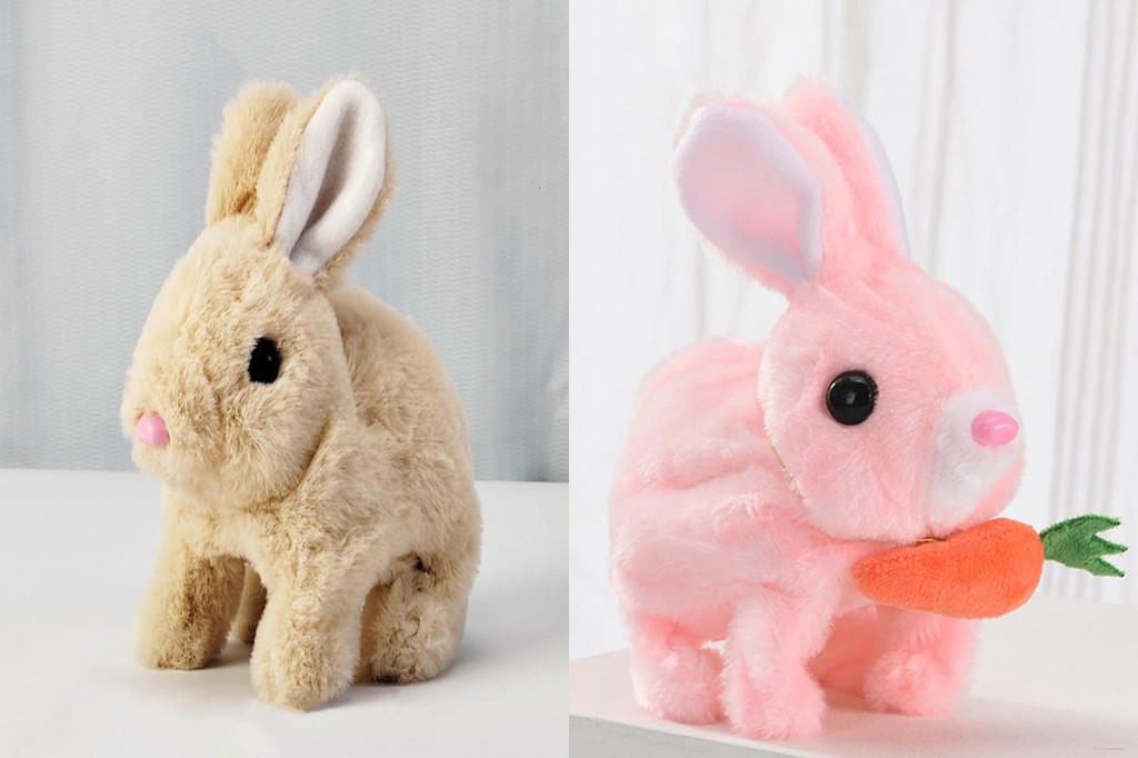 Realistic Rabbit Simulation Electronic Rabbit Toy with Sounds and ...