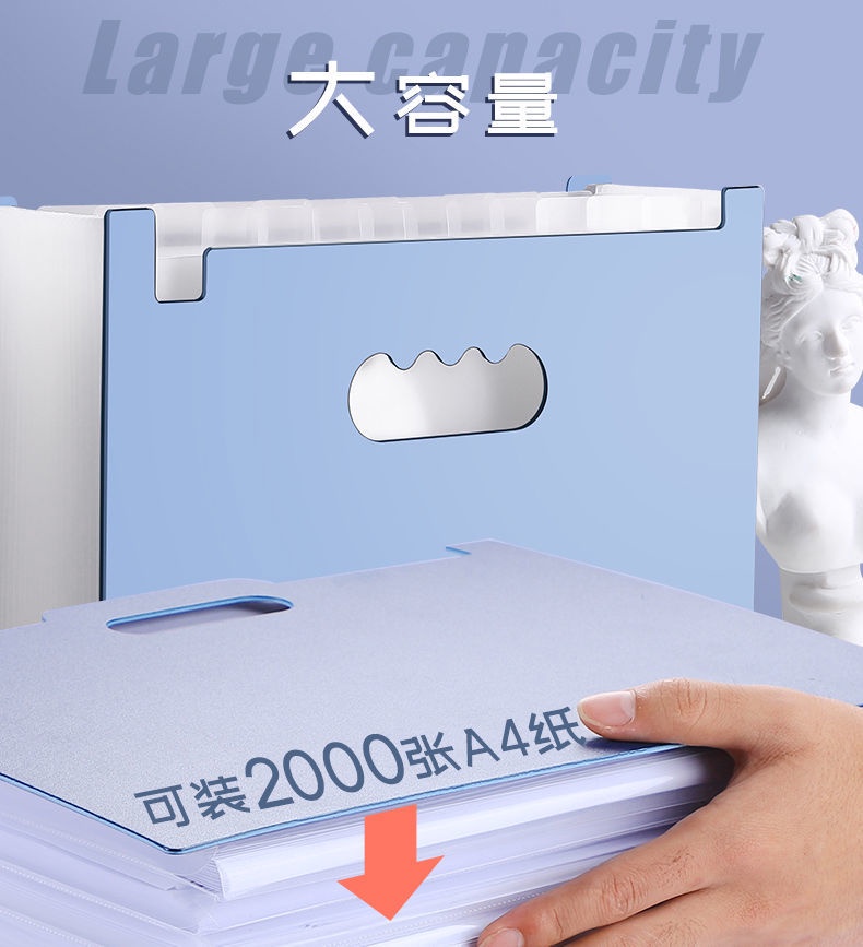 File Holder Retractable Vertical Folder Large Capacity Student Test ...