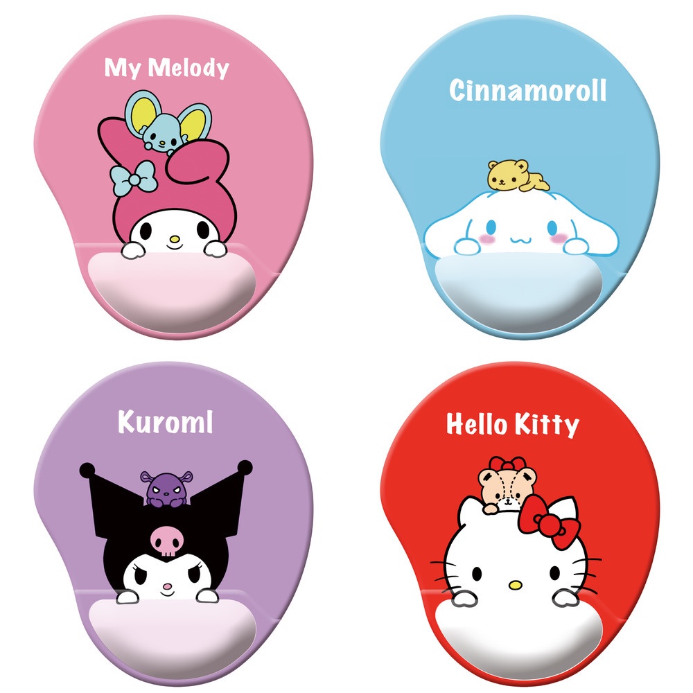 Sanrio 3D Wrist Guard Mouse Pad Office Silicone Ergonomic Mouse Pad ...