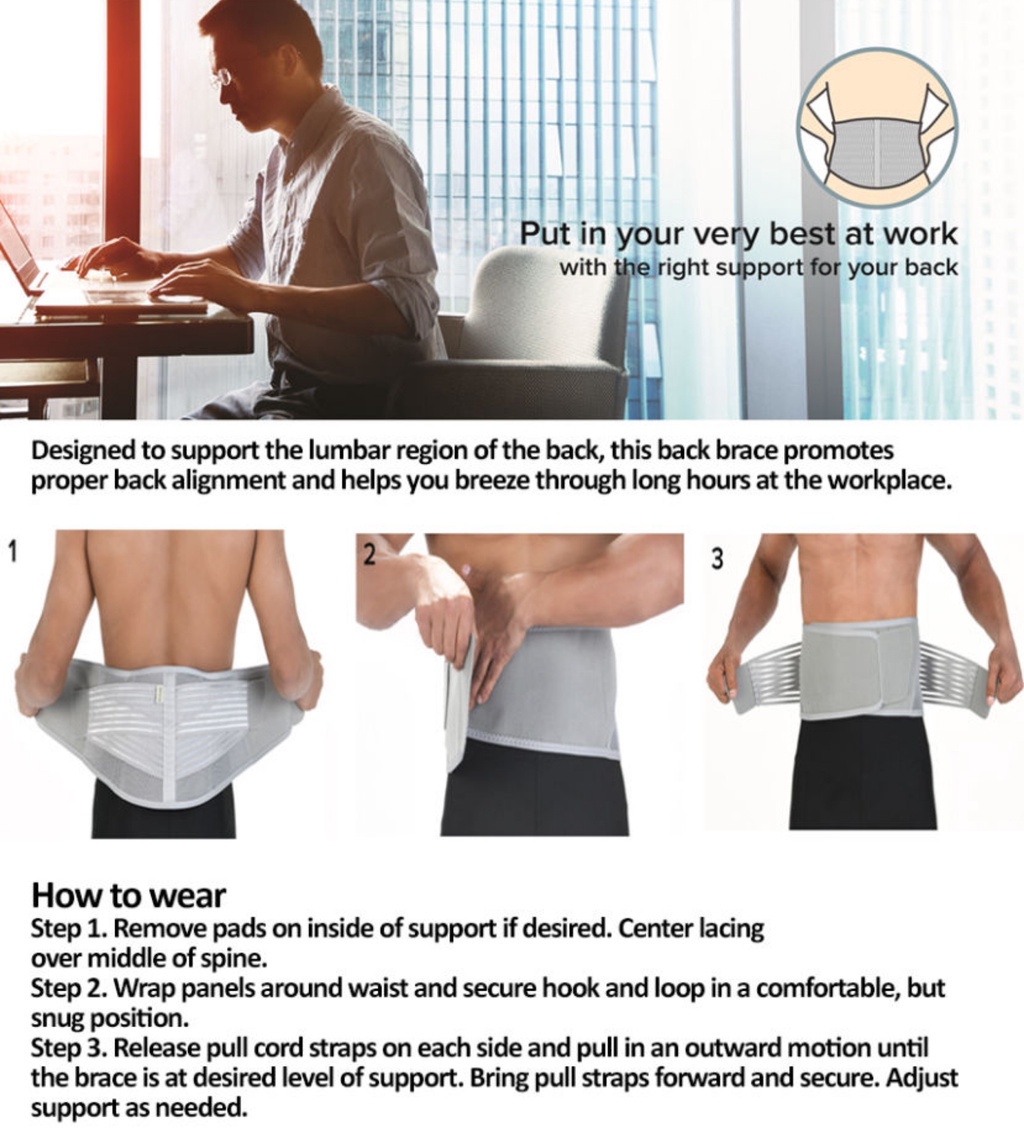 3M™ Futuro™ Comfort Stablizing Back Support, 46815, Firm Support, 1 pc ...