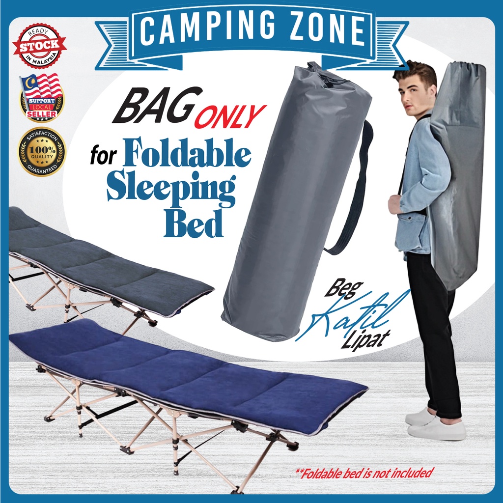 Bag ONLY for 1947 Foldable Camping Bed Grey Canvas Shoulder Folding ...