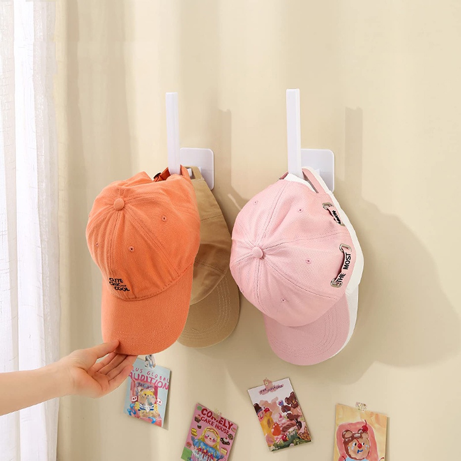 1PCS Self Adhesive Hat Hooks for Wall Baseball Cap Holder Sticky Rack  Hanger