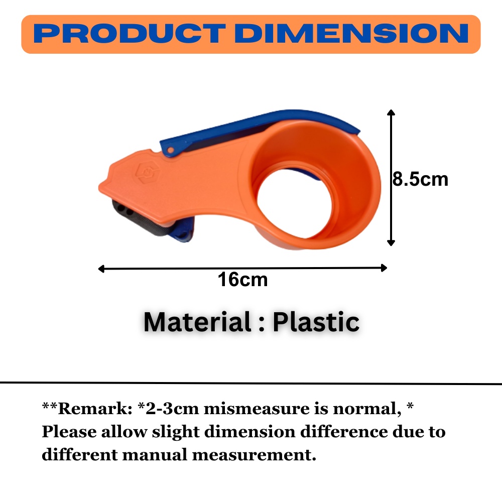 [1PC] Encora 72mm Plastic Tape Dispenser Cellophane Tape Cutter Sealer ...
