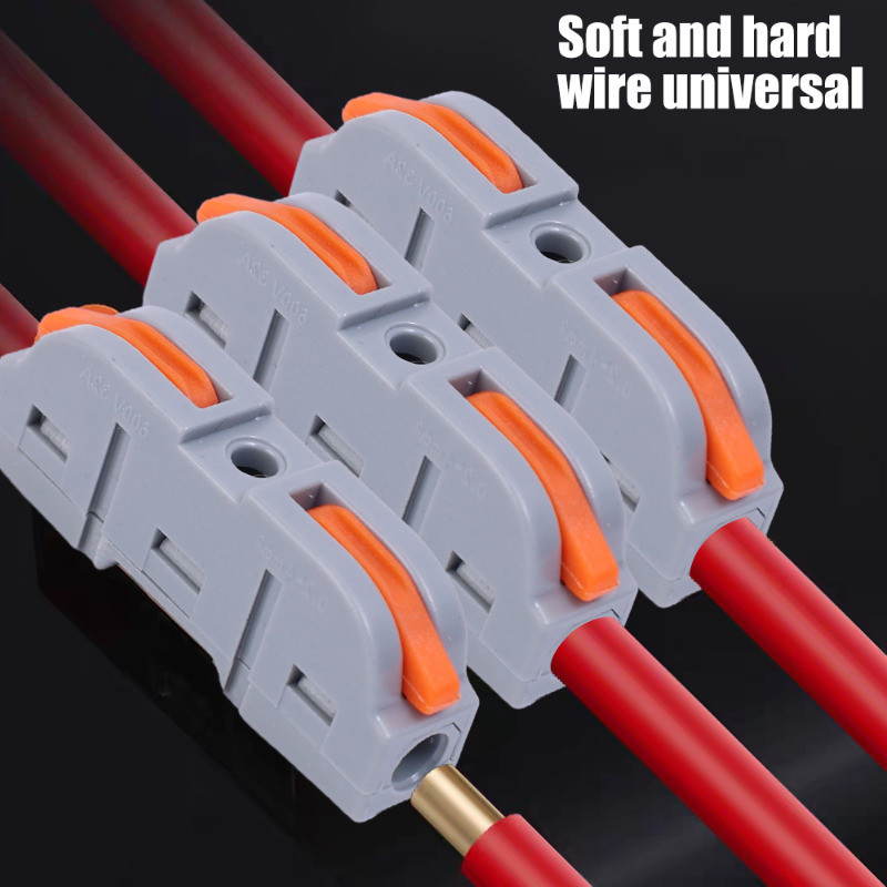 5 Pcs Durable and Fast Wiring Terminals - One in One Out Wire Connector ...