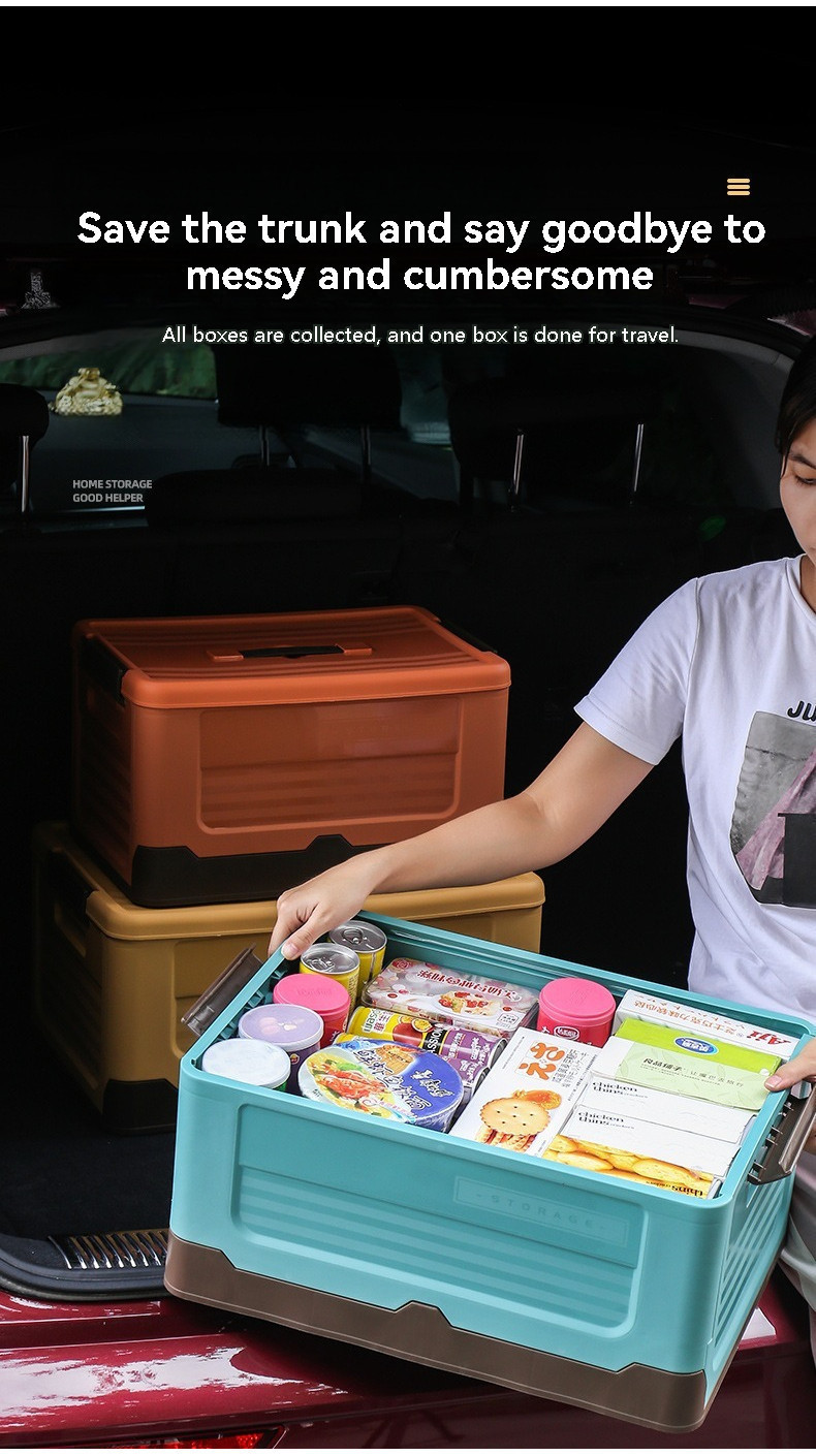 Large Capacity Collapsible Storage Box Foldable Storage Box Organizer ...