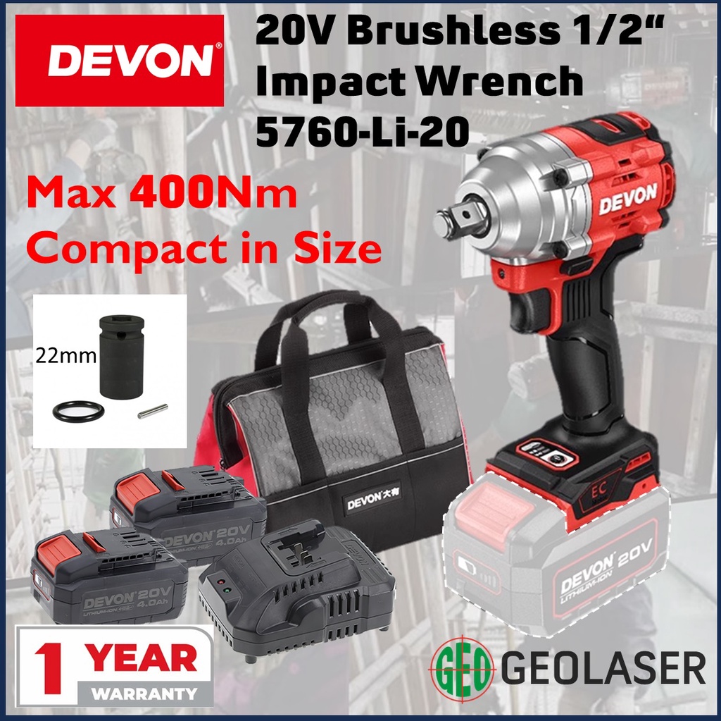 Devon 20V Brushless 1 2