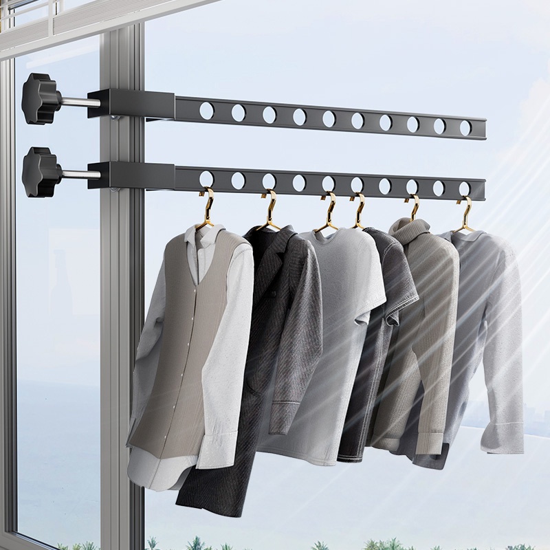 Outdoor Travel Portable Window Frame Clothes Hanger Portable Indoor ...
