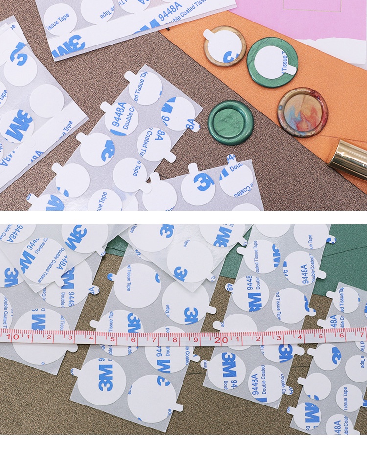 100PCS Double Sided Seal Wax Stamp Stickers Waterproof Self Adhesive ...