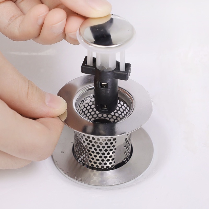 Bathroom Kitchen Sink Plug Floor Drain / Wash Basin Hair Anti-blocking ...