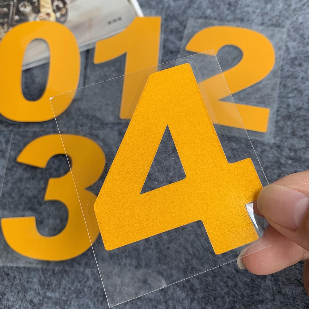 Reflective Number Stickers Motorcycle Motor Bike Scooter Stickers ...