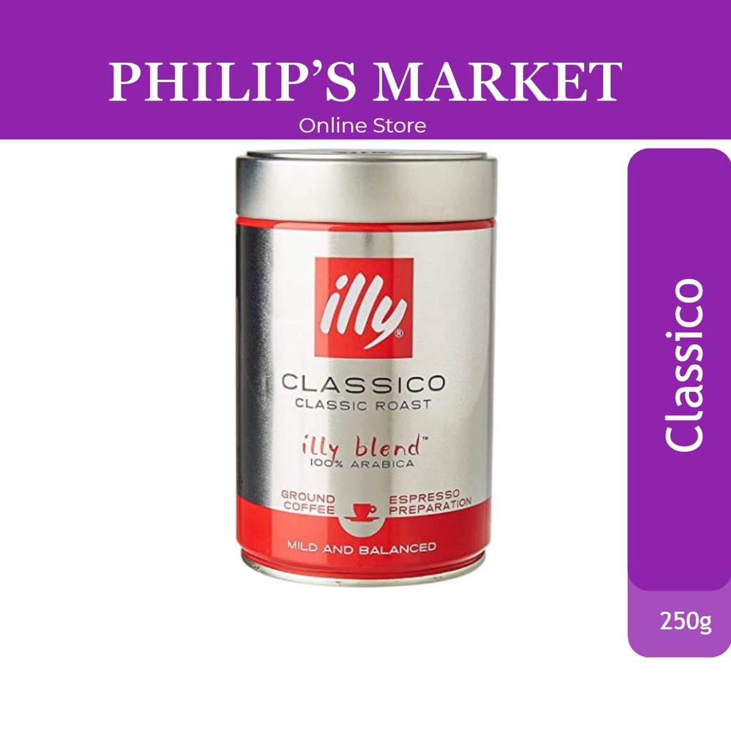 illy Espresso Medium Roast Ground Coffee 250g (Expiry Jan 2024