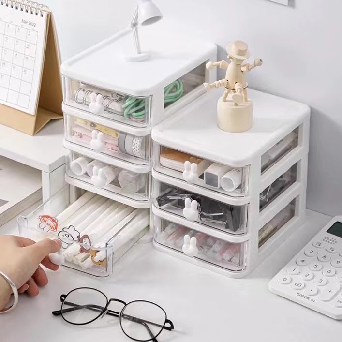 TURTLE Cute Rabbit Desk Drawer Storage Box Desk Organizer for ...