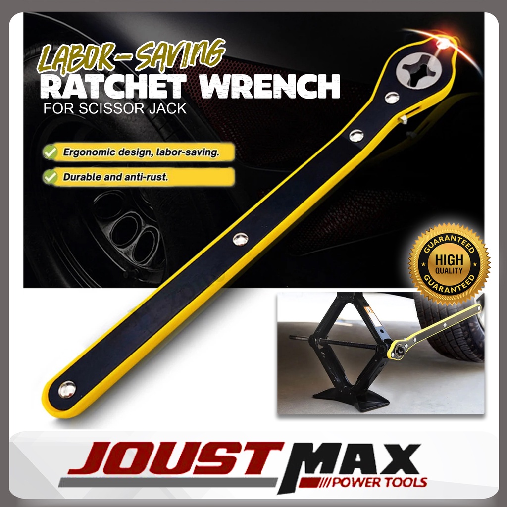Car Scissor Jack Ratchet Wrench Wheel Lug Wrench Hand Jack Wrench Labor ...