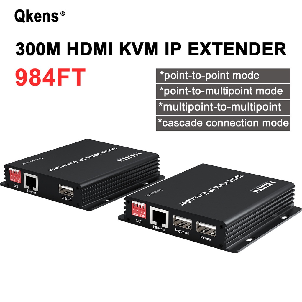 1080P 300M HDMI KVM Extender Over IP Rj45 Cat6 Cable HDMI Splitter ...